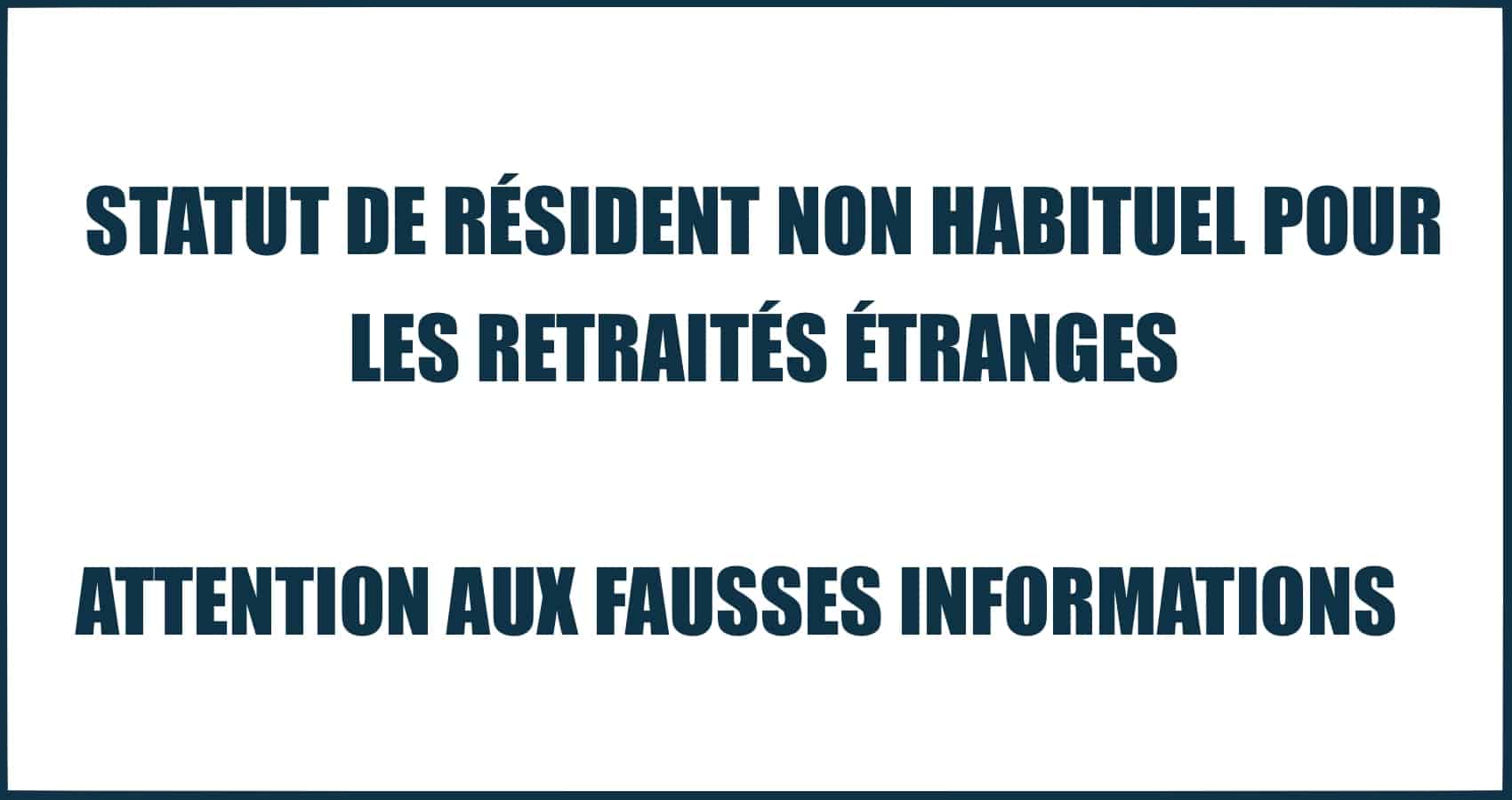 LE STATUT DE RNH POUR LES RETRAITÉS ÉVOLUE 1 rnh pour les retraités